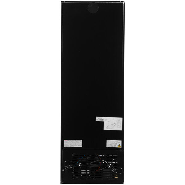(Cooler) 21 5/8” Black Swing Glass Door Merchandiser Refrigerator with LED Lighting