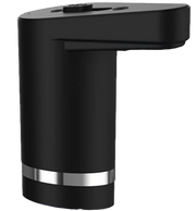 Water Bottle Pump Dispenser 3- 5 Gallon, Manual Straight Plug Button, Automatic Drinking Water Pump, USB Charging with jug Cap, Black